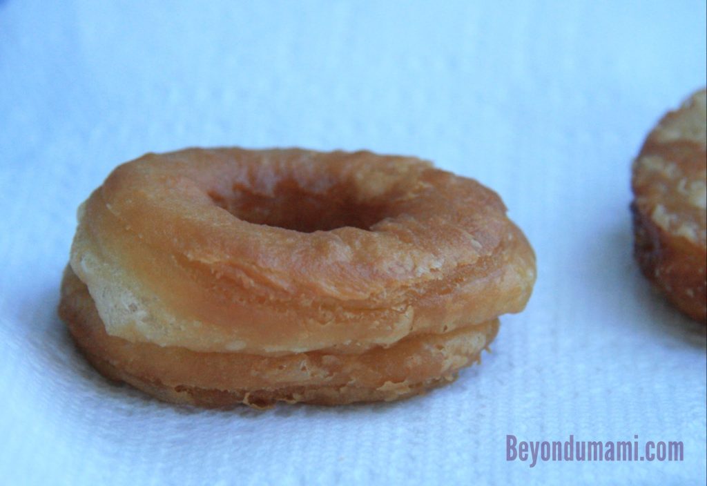 The Pillsbury cronut afer deep frying. The Pillsbury cronut afer deep frying.