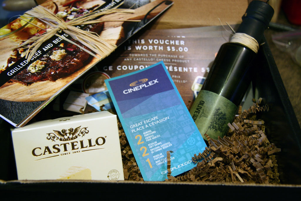 Castello Burnt giveaway Castello giveaway for the movie burnt with olive oil, castello brie, tasting recipes and castello cheese vouchers in a box.