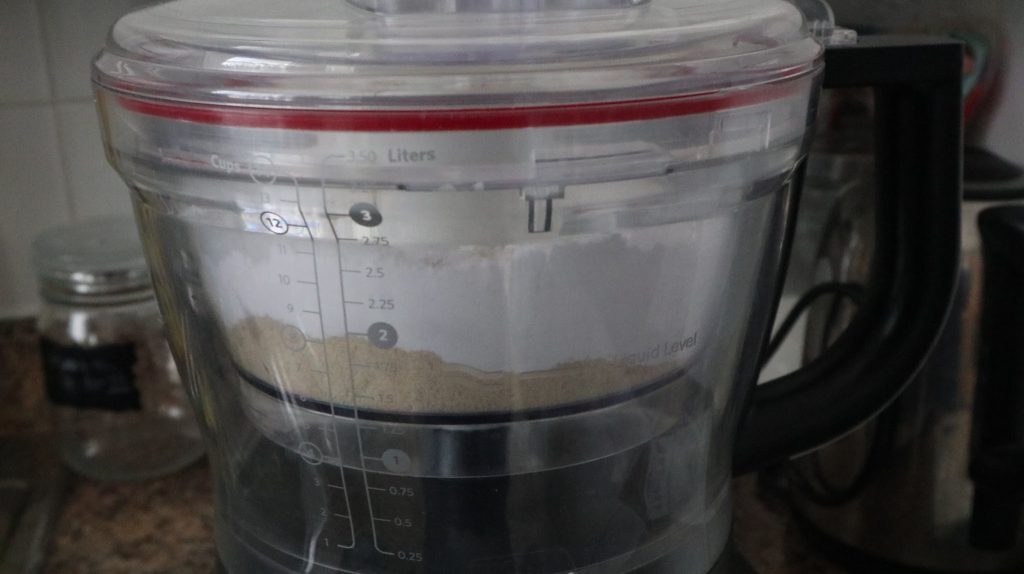 processing of almond meal and icing sugar